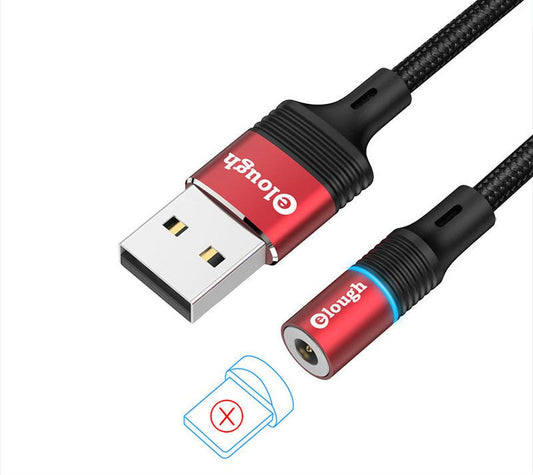 JMT-296330 Magnetic 360° Fast Charging Data Cable with Multiple Connectors - Lightning, Micro USB, Type-C Options Available
