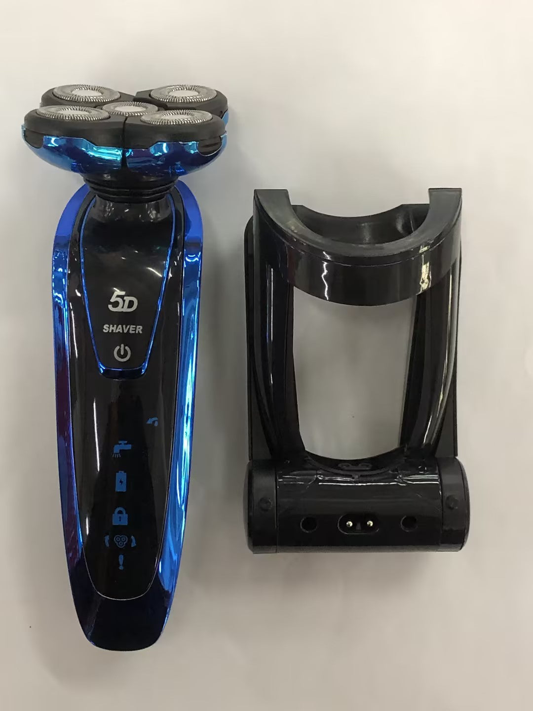 JMT-296394 Rechargeable Electric Shaver with 3W Power and Body Wash Cleaning - Available in Gold, Blue, and Gun Color