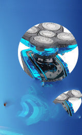 JMT-296394 Rechargeable Electric Shaver with 3W Power and Body Wash Cleaning - Available in Gold, Blue, and Gun Color