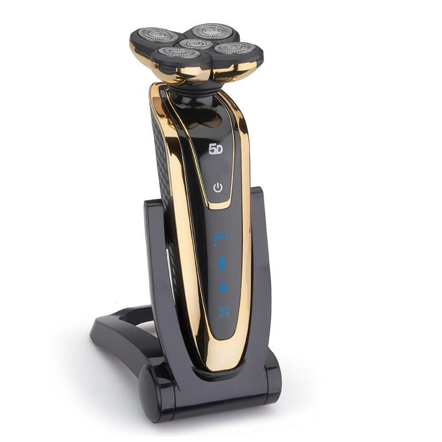JMT-296394 Rechargeable Electric Shaver with 3W Power and Body Wash Cleaning - Available in Gold, Blue, and Gun Color
