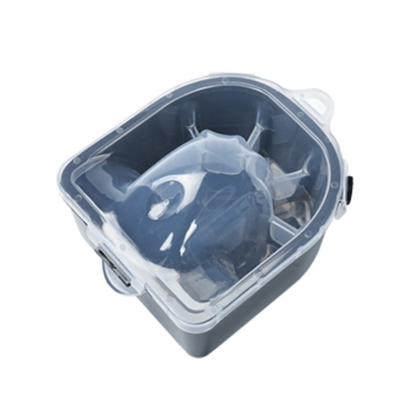 JMT-296458 Double Layer Manicure Tool Set with Nail Soaking Bowl and Removers - Available in Multiple Colors