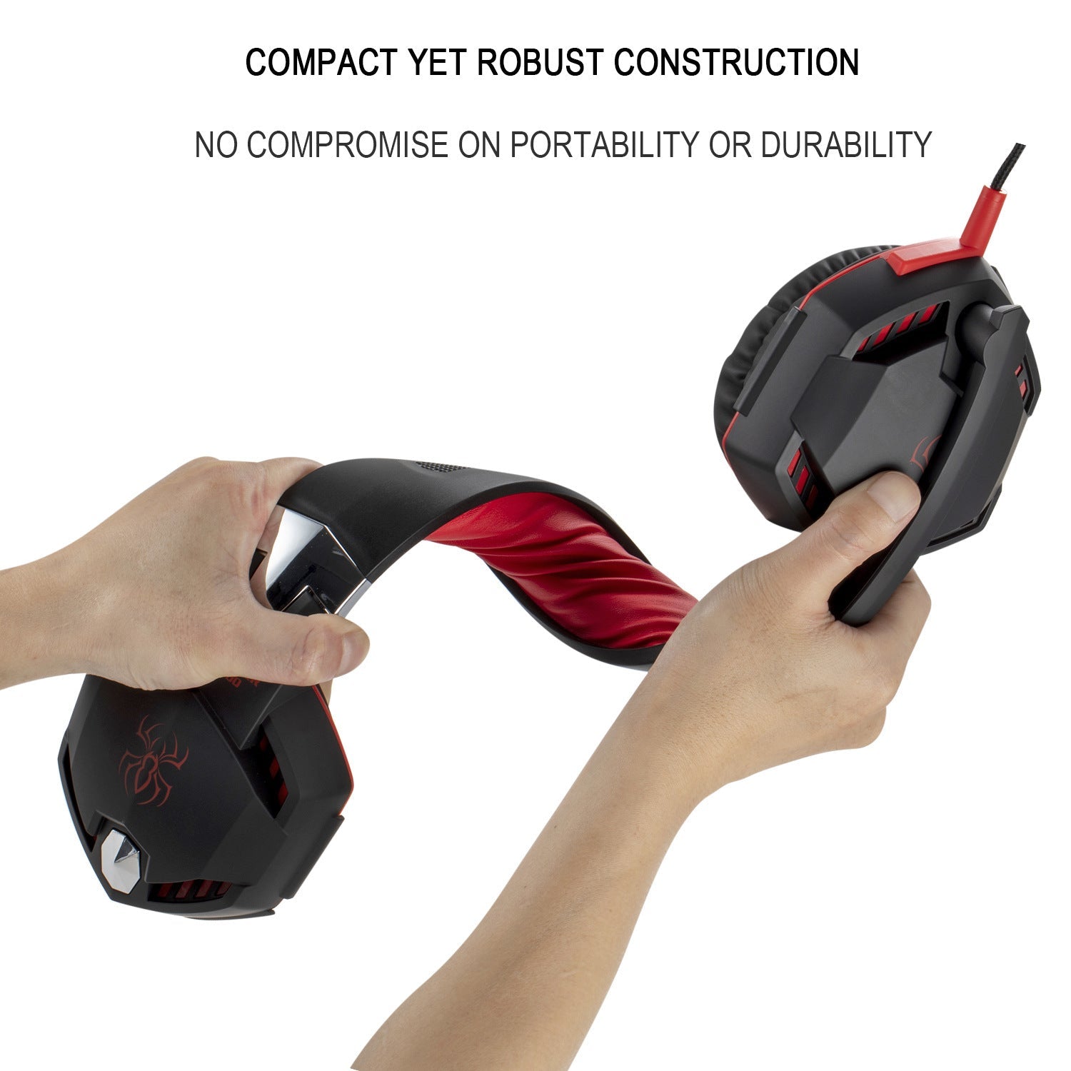 JMT-296650 Speed Spider G2000 Earphones with 3.5mm Plug, 20-20,000 Hz Frequency Response, 32 Ohm Impedance, 105dB Sensitivity, 2m Cable