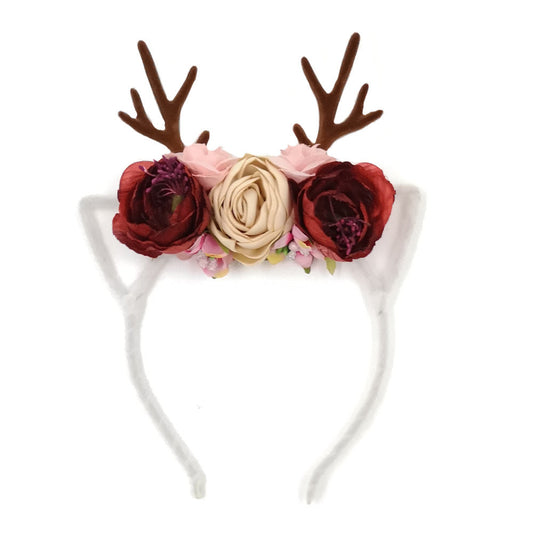 JMT-296842 Antler Headband for Kids - Princess & Cartoon Style, Plaid Design