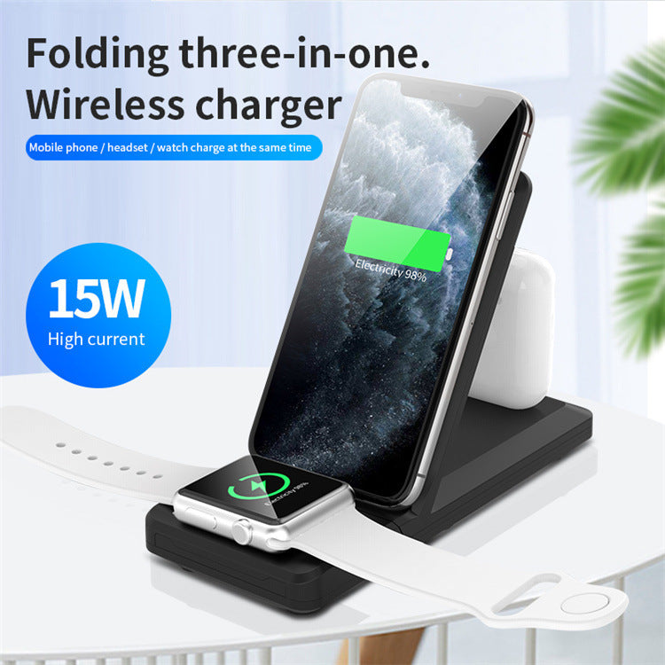 JMT-296842 Three-in-One Wireless Charging Stand in Multiple Colors