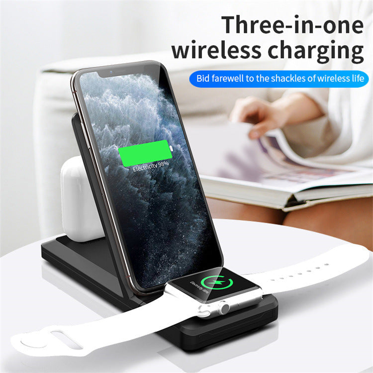 JMT-296842 Three-in-One Wireless Charging Stand in Multiple Colors