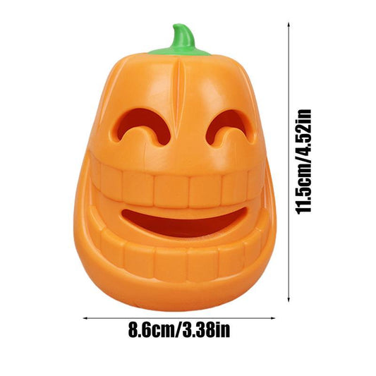 JMT-297290 Indestructible Pumpkin-Shaped Chew Toy for Aggressive Dogs - Durable TPR Material Interactive Playtime