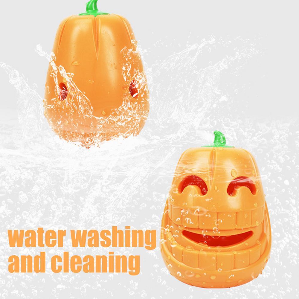 JMT-297290 Indestructible Pumpkin-Shaped Chew Toy for Aggressive Dogs - Durable TPR Material Interactive Playtime