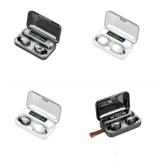 JMT-297290 Wireless Binaural Bluetooth Headset with Power Display, NFC, and Voice Control - Touch F9 TWS 5.0, Multiple Color Options Available