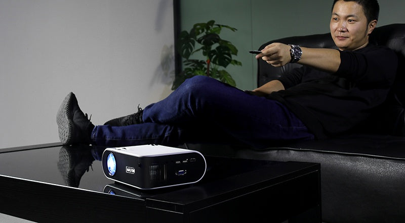 JMT-297482 HD 1080p Wireless Projector with USB, HDMI, and VGA Inputs for Mobile Devices
