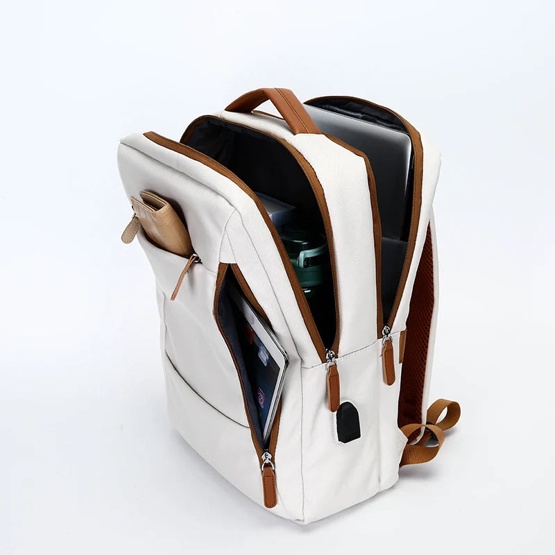 JMT-297482 Waterproof USB Charging Laptop Backpack for Outdoor Use with Computer Mezzanine