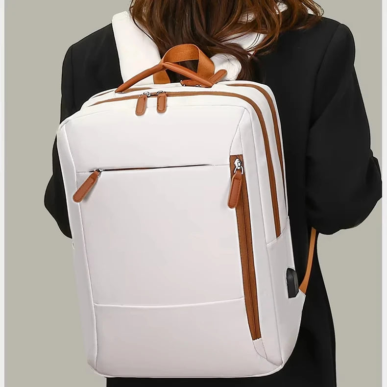 JMT-297482 Waterproof USB Charging Laptop Backpack for Outdoor Use with Computer Mezzanine