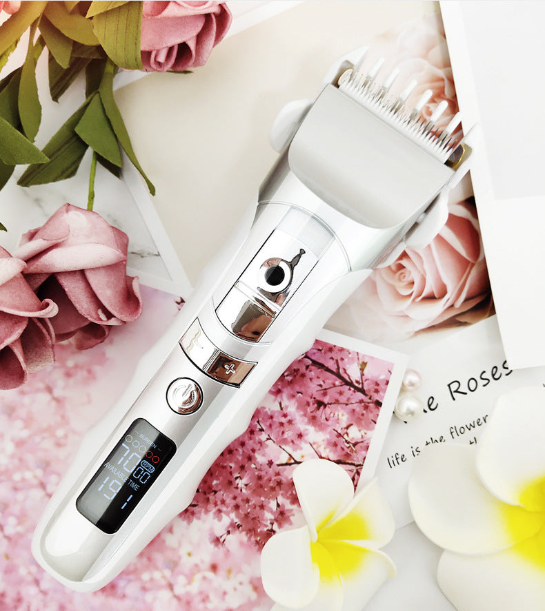 JMT-297546 Rechargeable LCD Display Hair Clipper with Five-Speed Control and Fine Adjustment