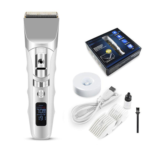 JMT-297546 Rechargeable LCD Display Hair Clipper with Five-Speed Control and Fine Adjustment