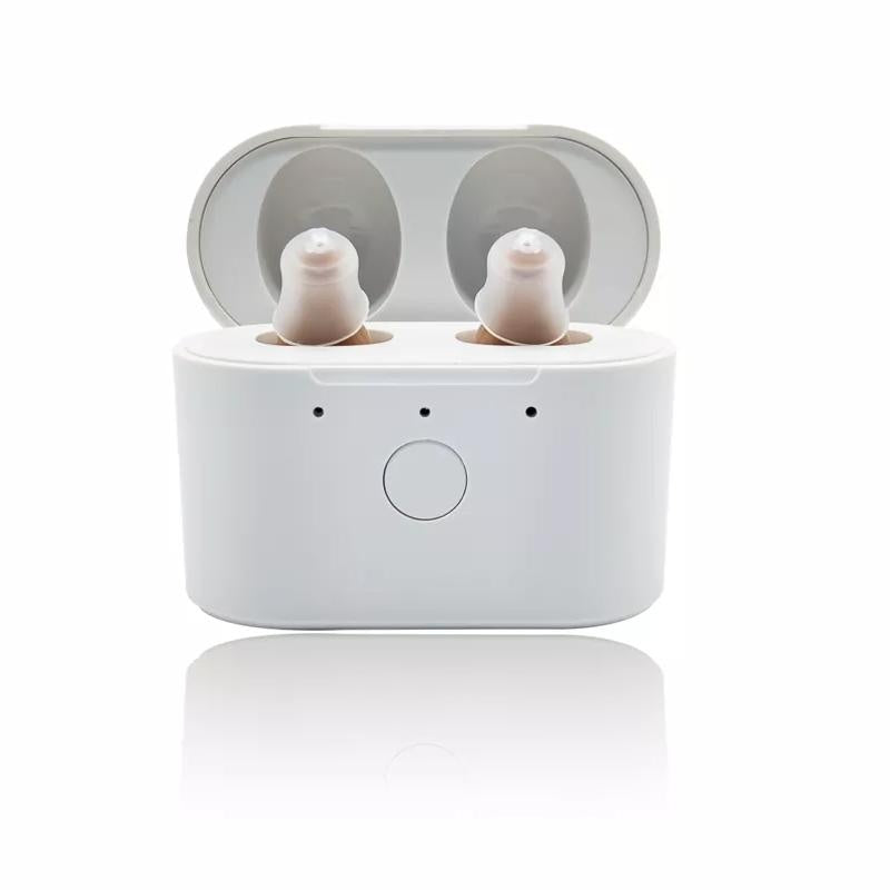 JMT-297802 Rechargeable Intelligent Hearing Aids with Noise Reduction for Mild to Moderate Hearing Loss, In-Ear Design