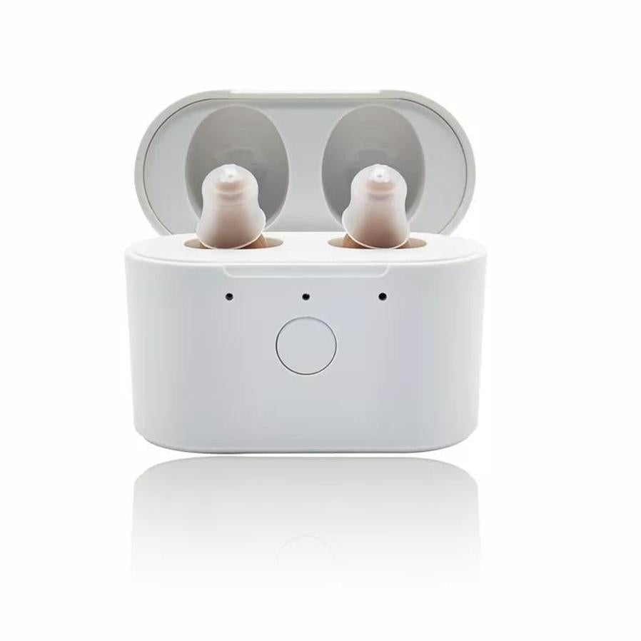 JMT-297802 Rechargeable Intelligent Hearing Aids with Noise Reduction for Mild to Moderate Hearing Loss, In-Ear Design