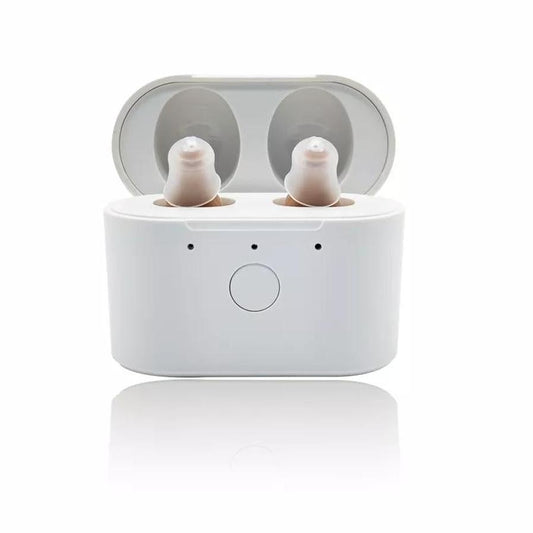 JMT-297802 Rechargeable Intelligent Hearing Aids with Noise Reduction for Mild to Moderate Hearing Loss, In-Ear Design