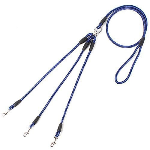 JMT-297802 Three-Way Pet Leash with 8mm Diameter Polyester Traction Belt