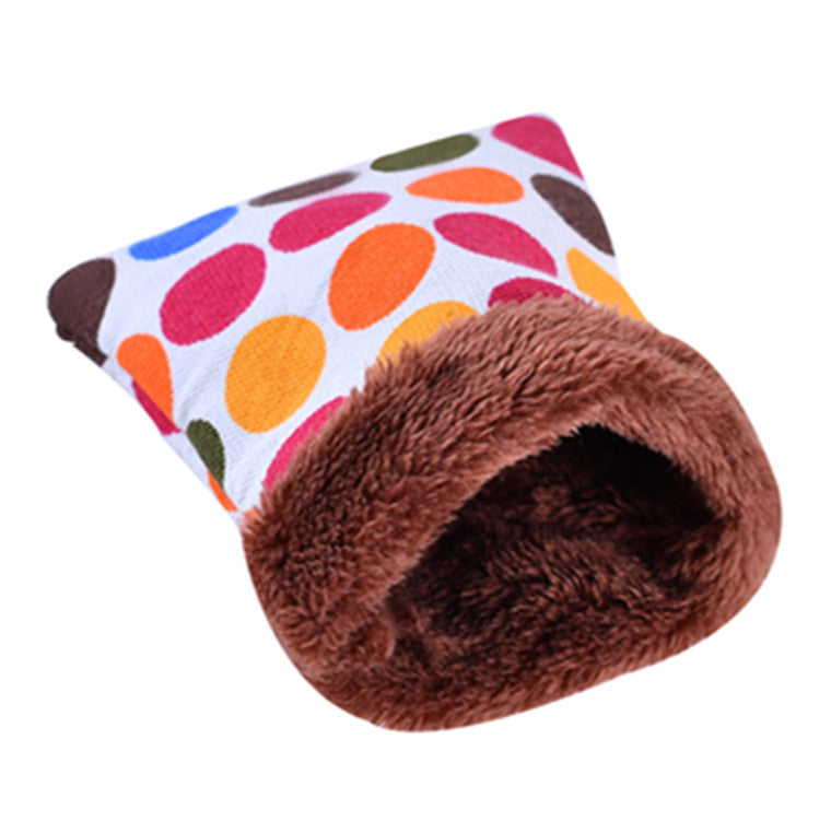 JMT-297802 Warm Canvas Sleeping Bag for Small Pets, Ideal for Hamsters and Sugar Gliders