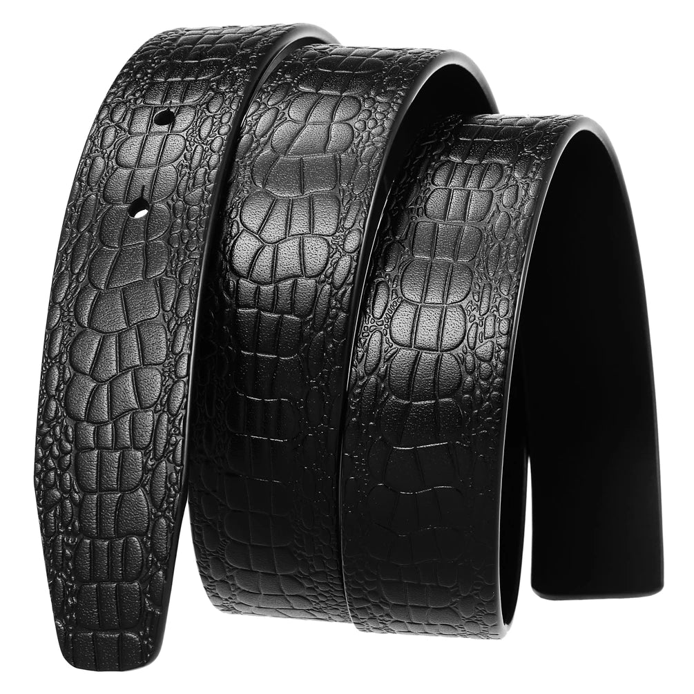 JMT-298058 Men's Perforated Leather Belt - Style LY34-3718