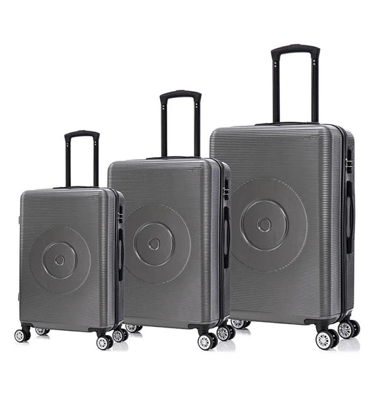 JMT-298186 3-Piece Double-Wheel Luggage Set for Outdoor Travel - Durable, Quiet, and Versatile Suitcases