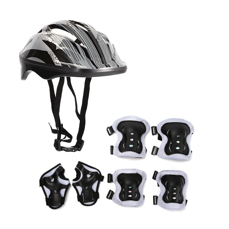 JMT-298378 Protective Gear Set for Roller Skating - Helmet, Knee Pads, and Elbow Pads