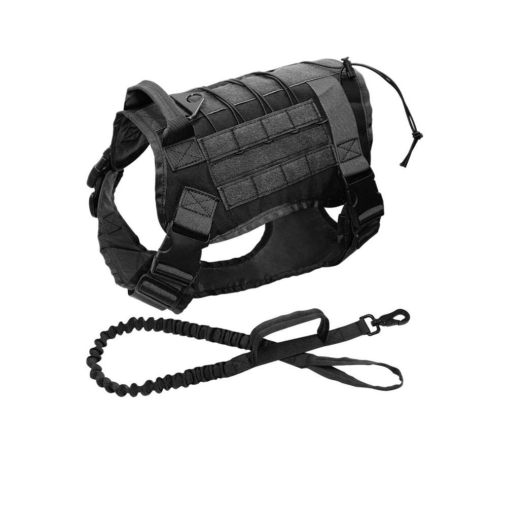 JMT-298378 Tactical Outdoor Dog Vest for Large Breeds in Khaki, Black, Army Green, and Camouflage
