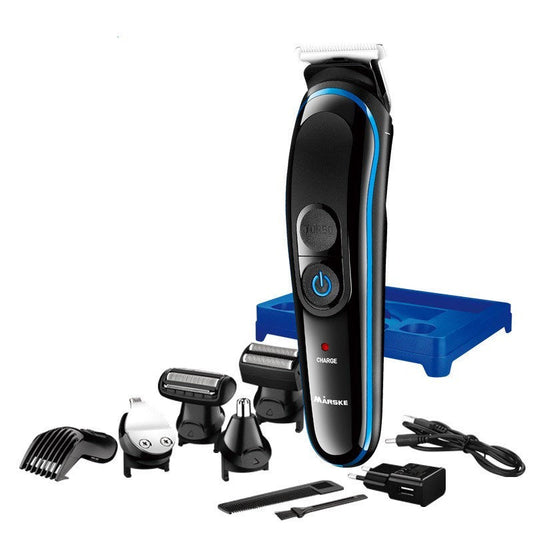 JMT-298442 5-in-1 Men's Electric Hair Clipper with USB Charging, European and American Plug Options