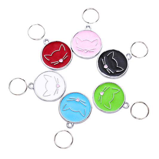 JMT-298634 Cartoon-Themed Pet Collar Pendant in Assorted Colors - 25mm Alloy Accessory for All Seasons