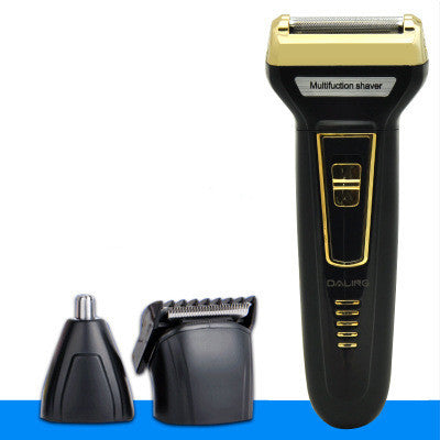 JMT-298698 Rechargeable Electric Razor with Nose and Hair Cutting Heads - Model DL 9001, 60 Minutes Use Time