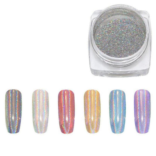 JMT-298762 Nail Super Bright Laser Mirror Powder - Color-Changing Effects with High-Quality Non-Toxic Material