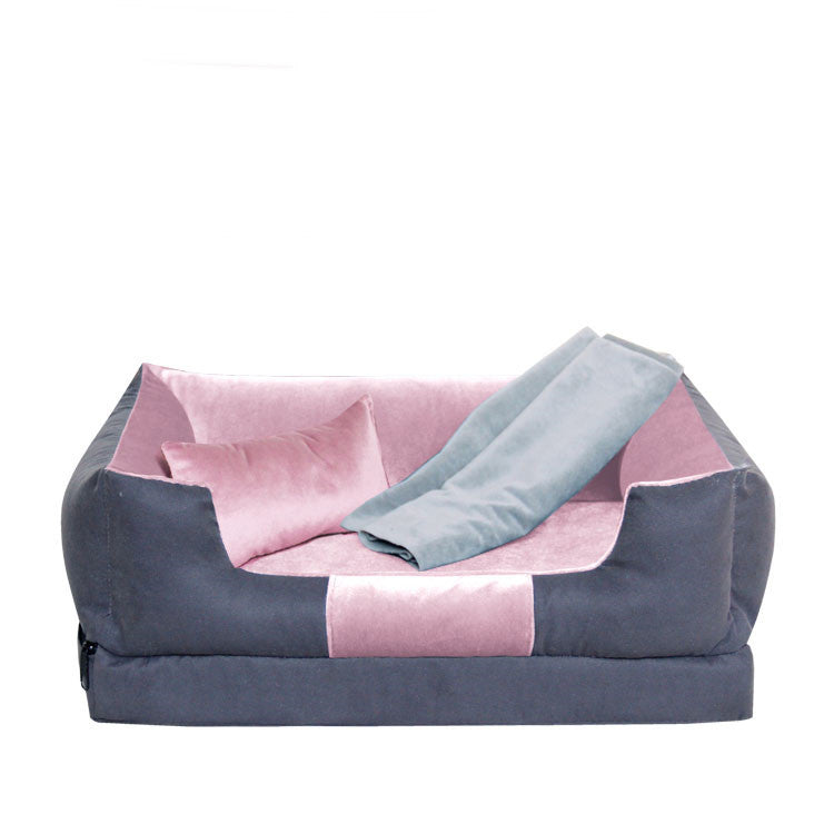 JMT-298762 Washable Plush Non-Stick Mattress for Pets - Resistant to Bites and Scratches, Available in Multiple Sizes