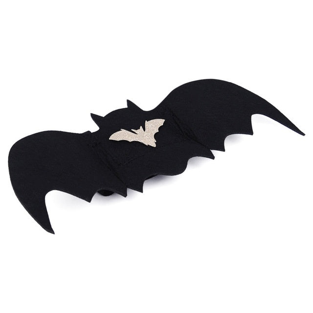 JMT-298954 Bat Wing Costume for Pets - Black Polyester and Felt Halloween Apparel for Small Animals