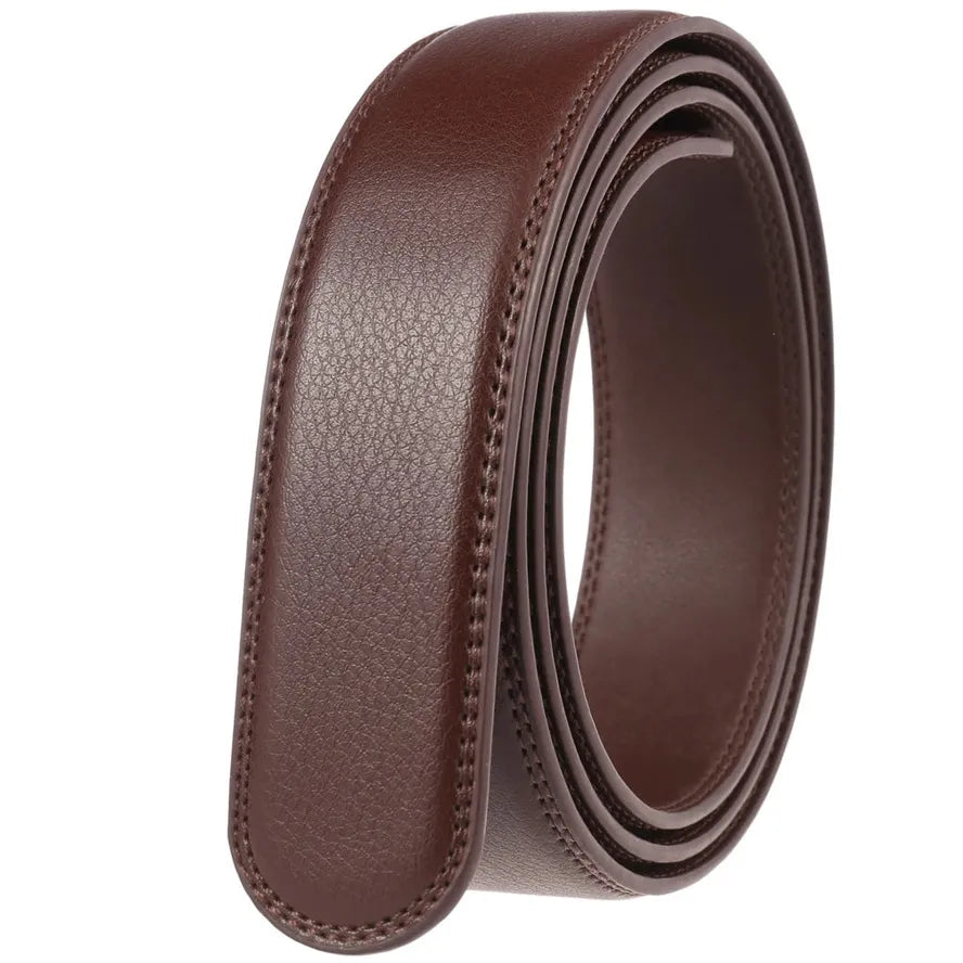 JMT-299210 Automatic Buckle Two-Layer Leather Belt for Men