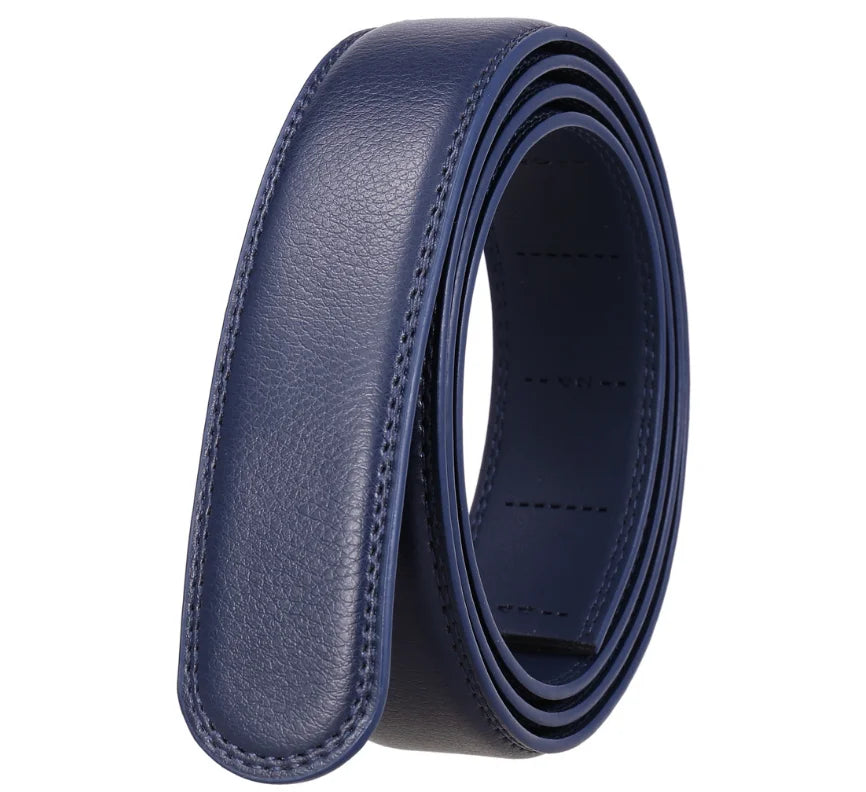 JMT-299210 Automatic Buckle Two-Layer Leather Belt for Men
