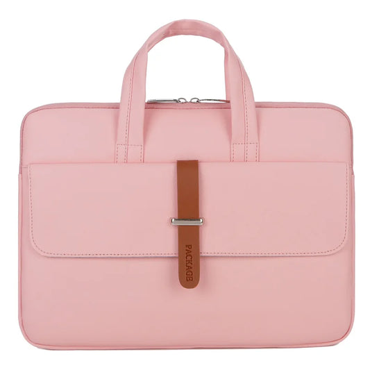 JMT-299274 Unisex Waterproof PU Leather Briefcase with Trolley Slot for Laptops - 36*26*3cm