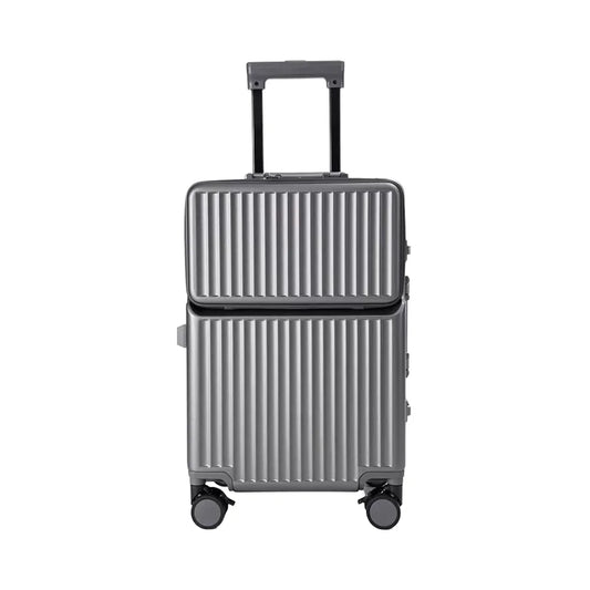 JMT-299338 Compact 20-Inch Modern Carry-On Suitcase with Cup Holder and Lightweight PC & ABS Design