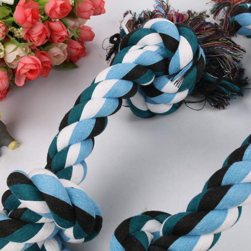 JMT-299594 Cotton Rope Knot Toy for Dogs - 90cm Length, 3cm Diameter, Durable Pet Chew Toy