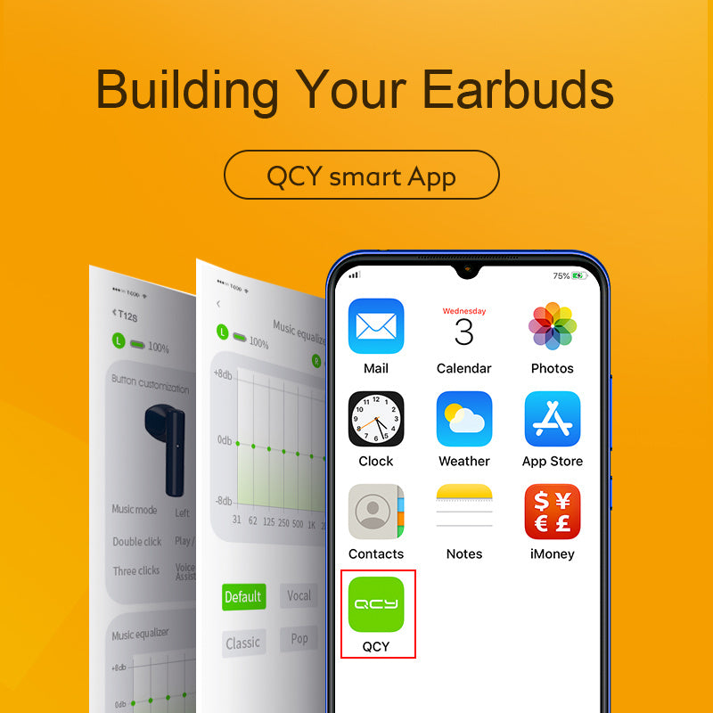 JMT-299594 Wireless Bluetooth Semi-In-Ear Headset for Sports and Running with Battery Display and Voice Control - Blue