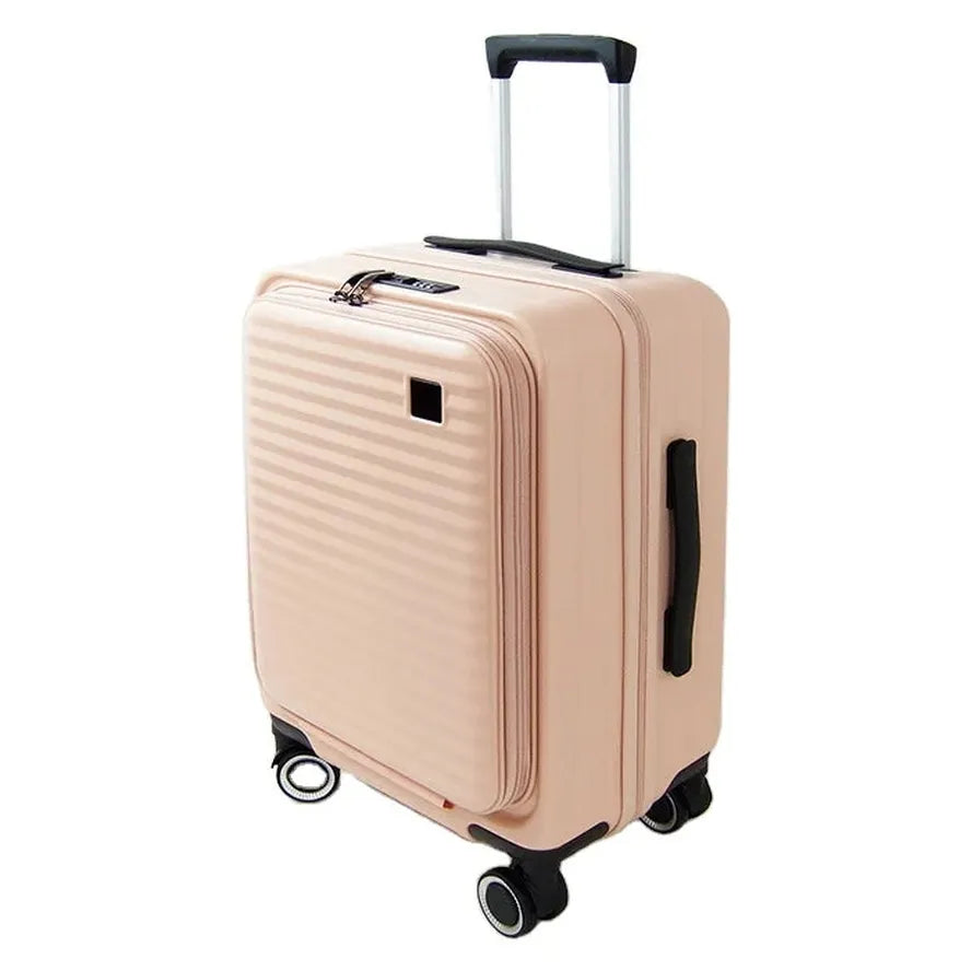 JMT-299722 Unisex Large Travel Luggage Suitcase with Contemporary Design and Functional Features