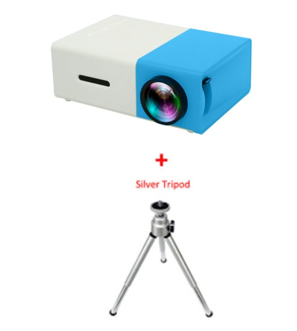 JMT-299786 1080P LED Mini High-Definition Projector with Portable Design and Built-in Speaker