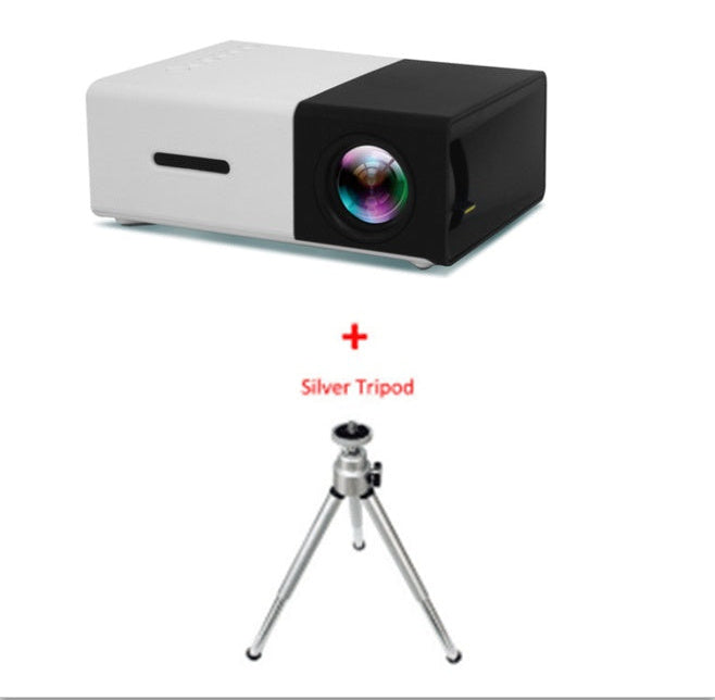 JMT-299786 1080P LED Mini High-Definition Projector with Portable Design and Built-in Speaker