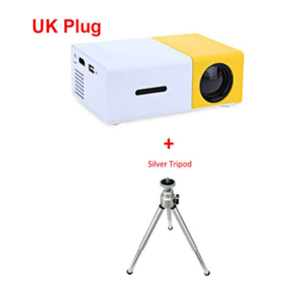 JMT-299786 1080P LED Mini High-Definition Projector with Portable Design and Built-in Speaker