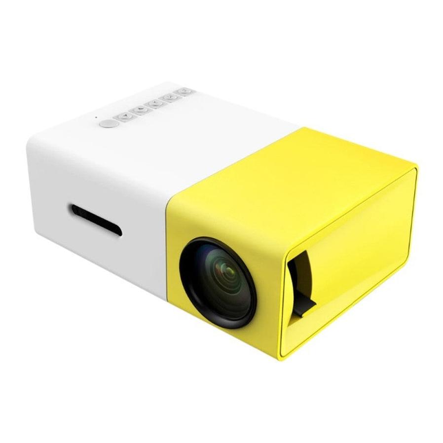 JMT-299786 1080P LED Mini High-Definition Projector with Portable Design and Built-in Speaker