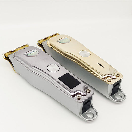 JMT-299850 USB Rechargeable Hair Clipper with Titanium Alloy Blade and LCD Display