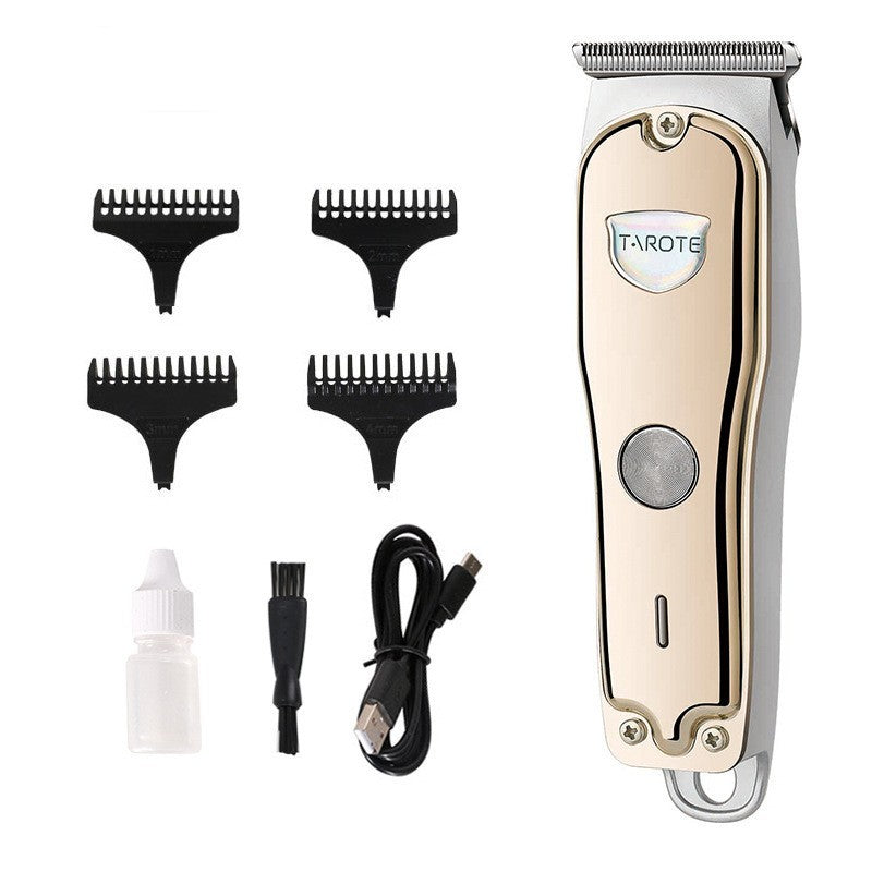 JMT-299850 USB Rechargeable Hair Clipper with Titanium Alloy Blade and LCD Display