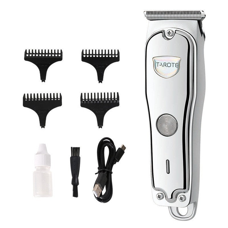 JMT-299850 USB Rechargeable Hair Clipper with Titanium Alloy Blade and LCD Display