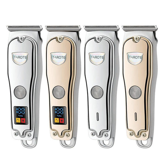JMT-299850 USB Rechargeable Hair Clipper with Titanium Alloy Blade and LCD Display