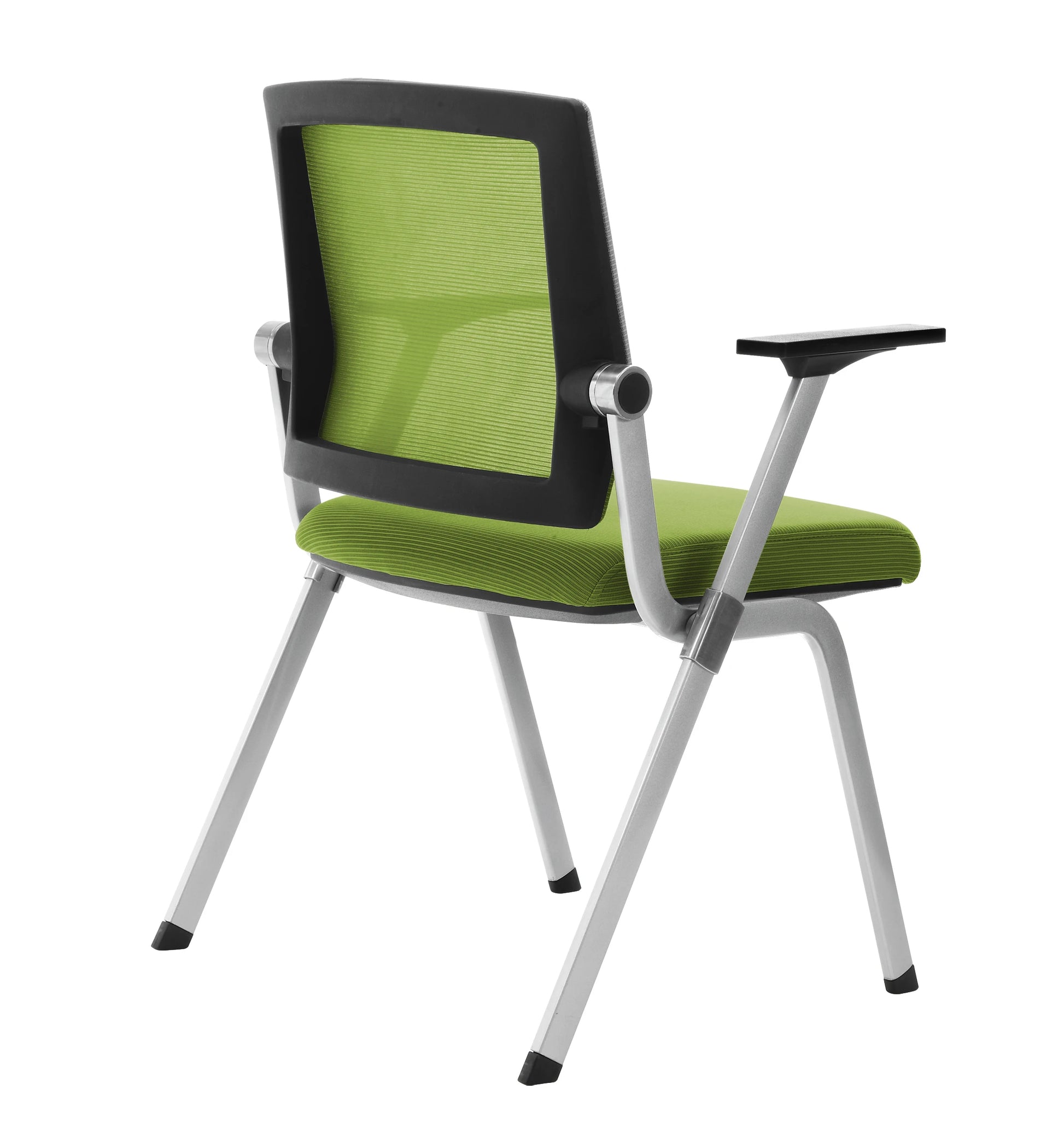 JMT-300362 Modern Fabric Stackable Chair with Armrests for Office and Waiting Areas - Model M2-SH - Waterproof and Fire-Retardant Upholstery