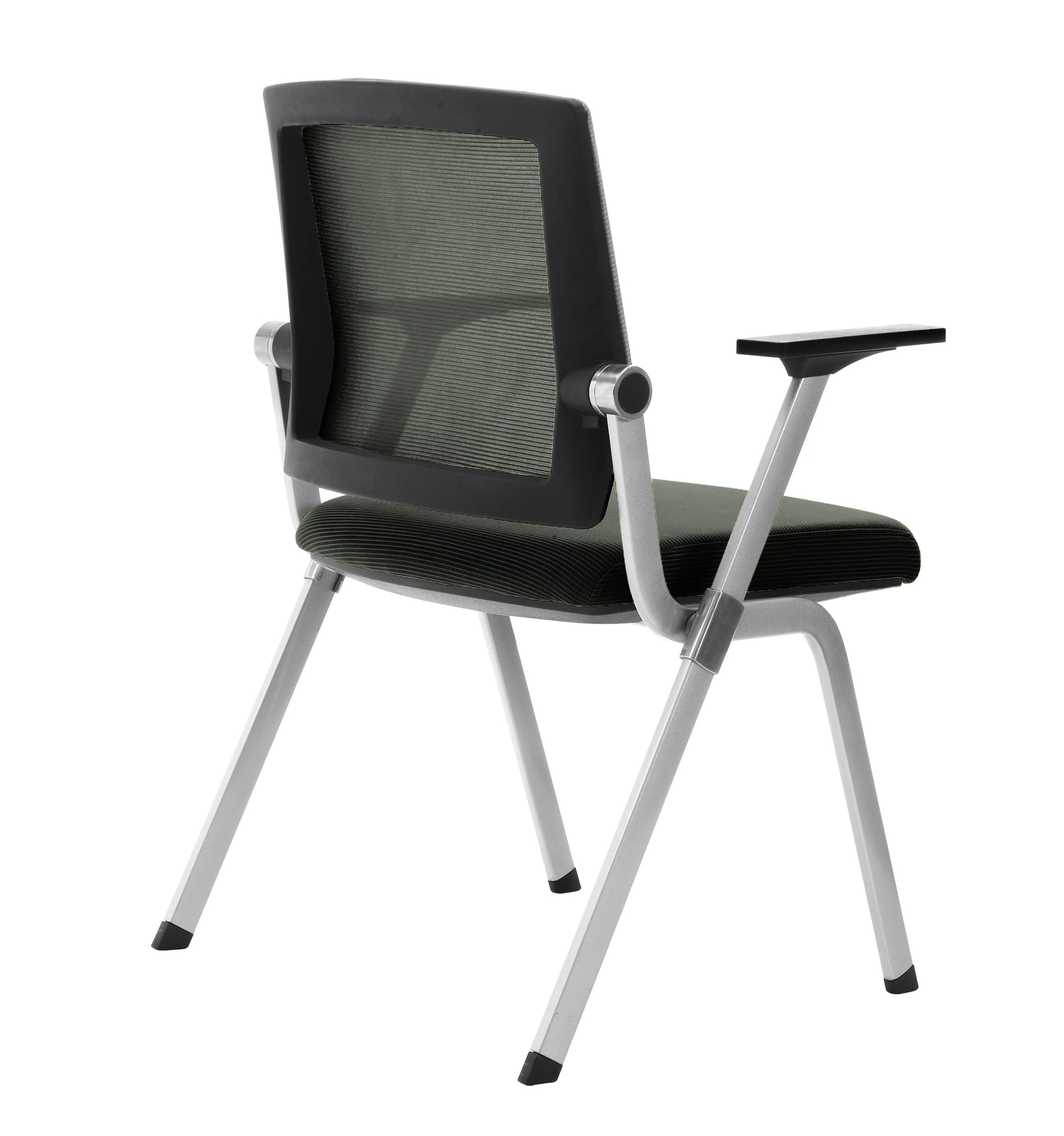 JMT-300362 Modern Fabric Stackable Chair with Armrests for Office and Waiting Areas - Model M2-SH - Waterproof and Fire-Retardant Upholstery
