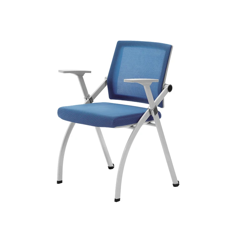 JMT-300362 Modern Fabric Stackable Chair with Armrests for Office and Waiting Areas - Model M2-SH - Waterproof and Fire-Retardant Upholstery